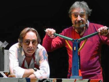 Gaspare e Zuzzurro in una scena de “La cena dei cretini”