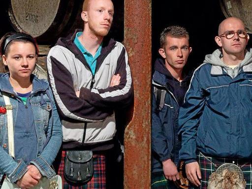 I quattro protagonisti di The Angel's Share, il film di Ken Loach