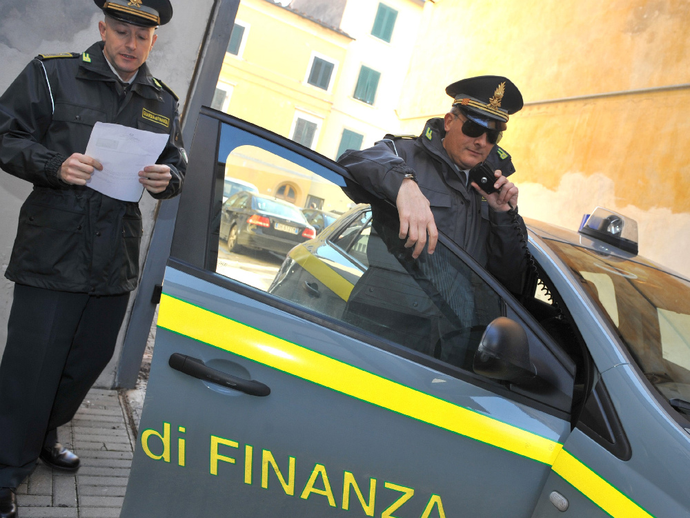 Un intervento della Finanza 