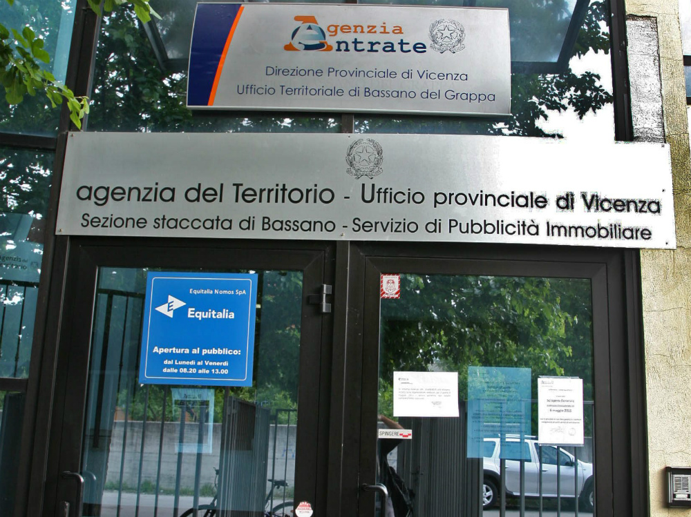 La sede cittadina dell’Agenzia delle Entrate. CECCON   