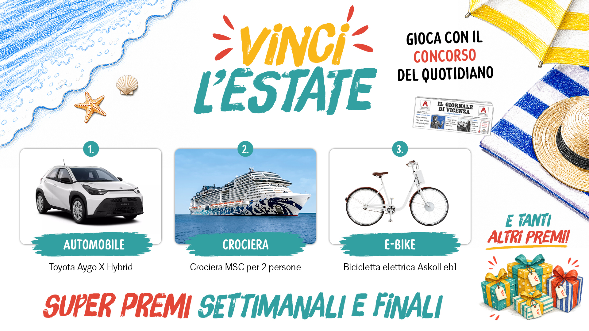Vinci l'Estate - Super premi settimanali e finali